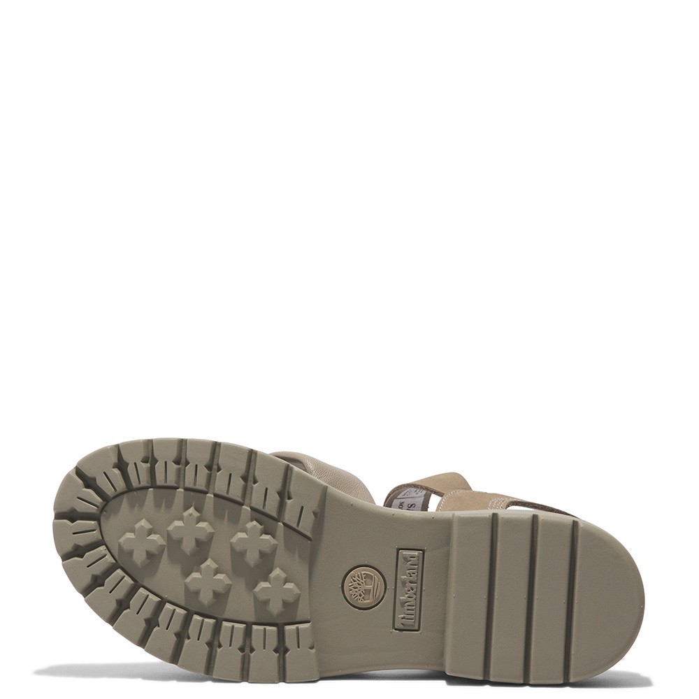 TIMBERLAND</br>Γυναικεία Πέδιλα Χακί Δέρμα London Vibe Backstrap A63H4-E01 Timberland TIMBERLAND</br>Γυναικεία Πέδιλα Χακί Δέρμα London Vibe Backstrap A63H4-E01 Timberland