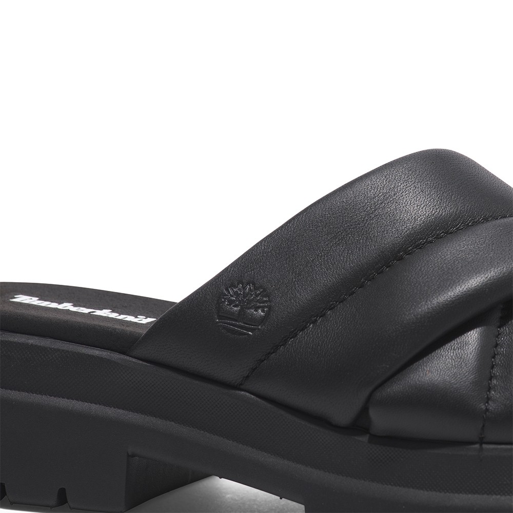 TIMBERLAND</br>Γυναικεία Mules Μαύρο Δέρμα London Vibe Slide A63QZ-W02 Timberland TIMBERLAND</br>Γυναικεία Mules Μαύρο Δέρμα London Vibe Slide A63QZ-W02 Timberland