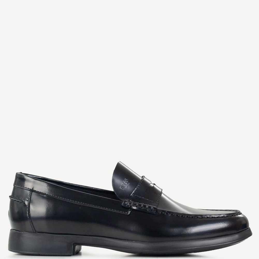 BOSS</br>Ανδρικά Μοκασίνια/Loafers Μαύρο Δέρμα A6487 FLORENTIC Boss BOSS</br>Ανδρικά Μοκασίνια/Loafers Μαύρο Δέρμα A6487 FLORENTIC Boss