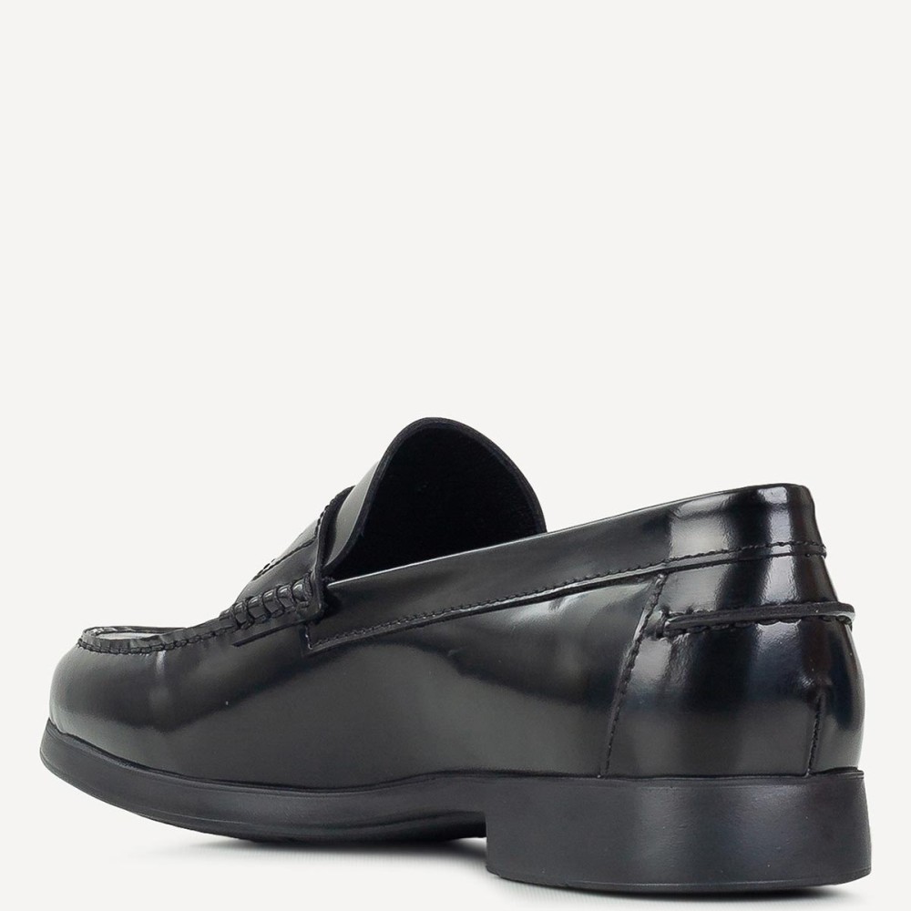 BOSS</br>Ανδρικά Μοκασίνια/Loafers Μαύρο Δέρμα A6487 FLORENTIC Boss BOSS</br>Ανδρικά Μοκασίνια/Loafers Μαύρο Δέρμα A6487 FLORENTIC Boss
