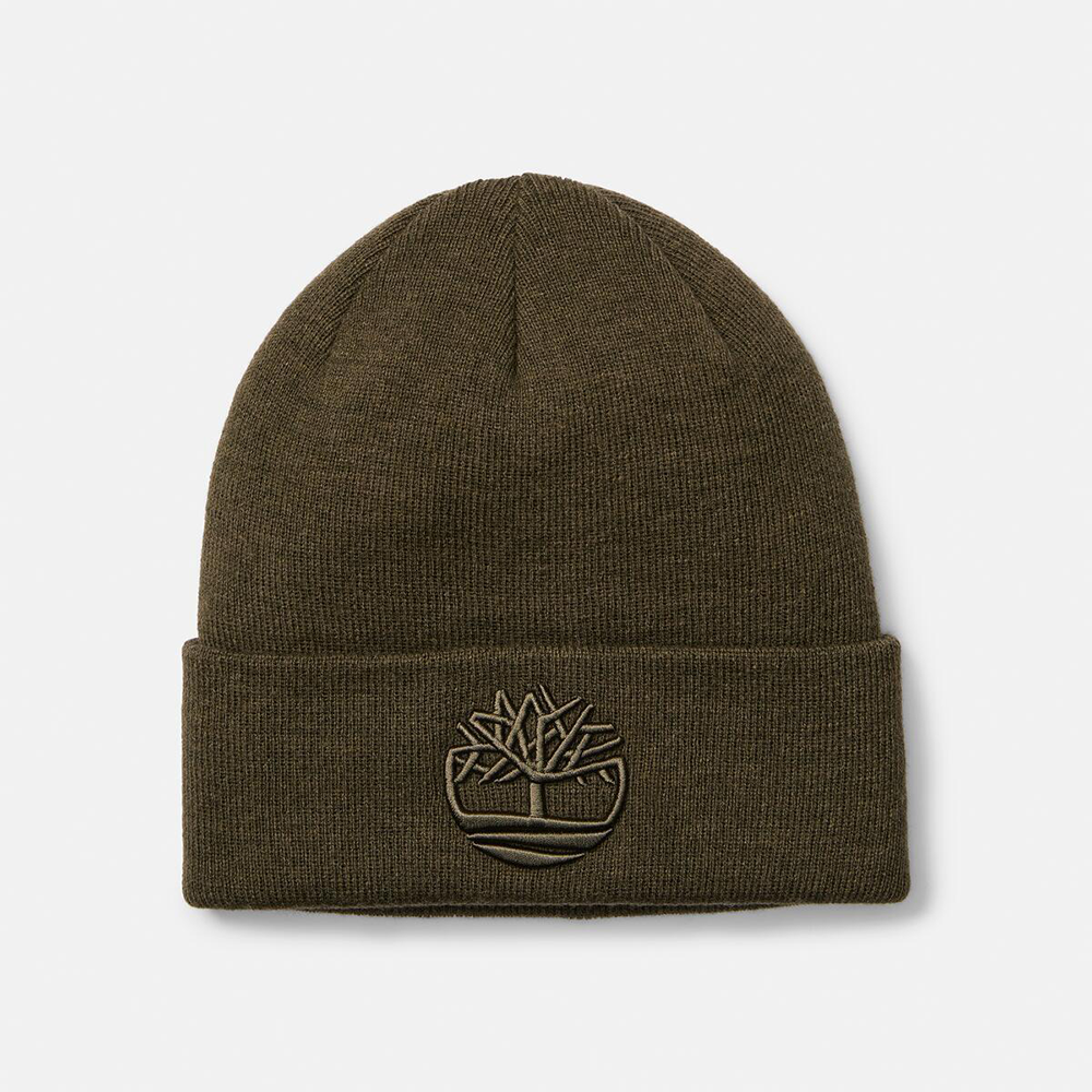 TIMBERLAND</br>Timberland 3D Embroidery Beanie A65HP-A58 Ανδρικός Σκούφος Χακί