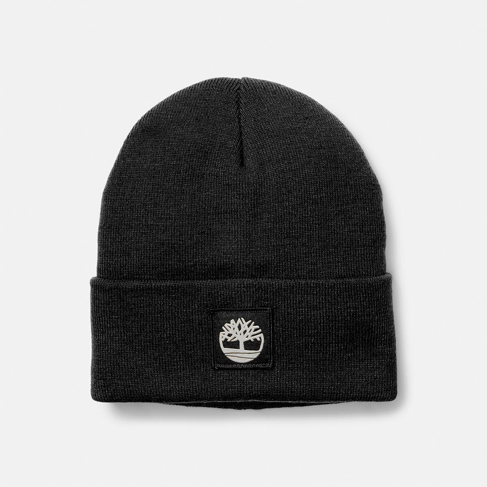 TIMBERLAND</br>Timberland Tonal Patch Beanie A65JA-001 Ανδρικός Σκούφος Μαύρο