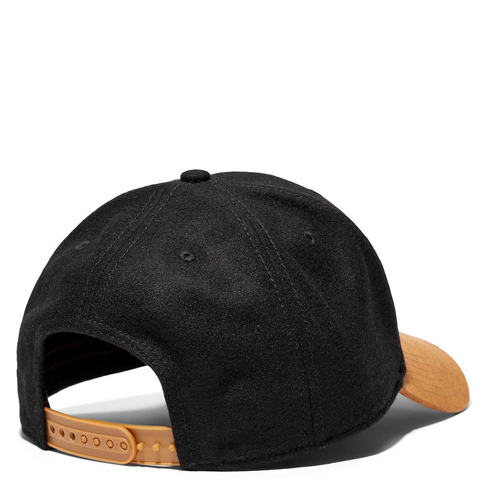 TIMBERLAND</br>Timberland Wool Baseball Cap A65MT-001 Ανδρικό Καπέλο Μαύρο/Κάμελ Μάλλινο