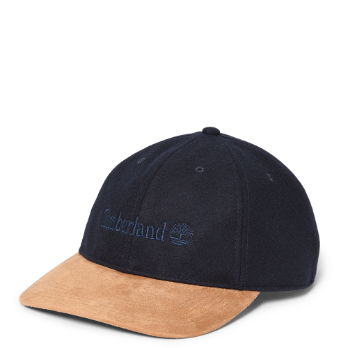 Timberland Wool Baseball Cap A65MT-451 Ανδρικό Καπέλο Μπλε/Κάμελ Μάλλινο