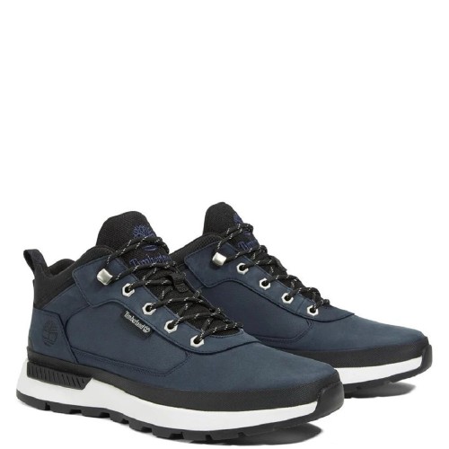 Timberland Field Trekker Low Lace A68TZ-019 Ανδρικά Μποτάκια Μπλε Δέρμα Nubuck