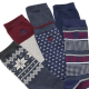 TIMBERLAND</br>Timberland 6Pack Giftable Crew Socks A68UA-440 Ανδρικές Κάλτσες Μπλε