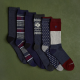 TIMBERLAND</br>Timberland 6Pack Giftable Crew Socks A68UA-440 Ανδρικές Κάλτσες Μπλε