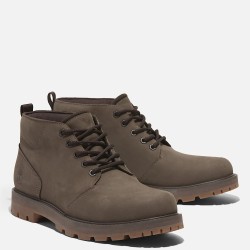 Ανδρικά Μποτάκια Καφέ Δέρμα Nubuck Britton Road Mid Lace Waterproof Chukka A69TW-EM5 Timberland