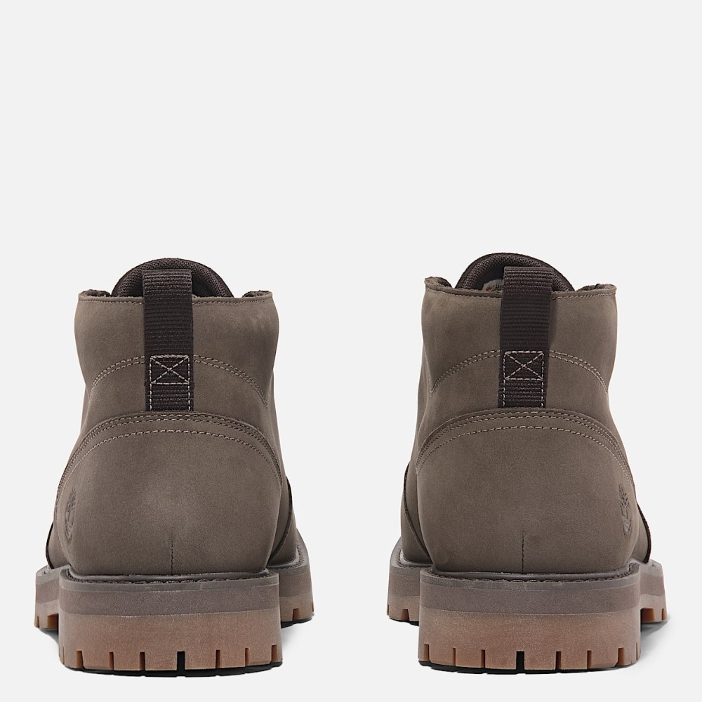 TIMBERLAND</br>Ανδρικά Μποτάκια Καφέ Δέρμα Nubuck Britton Road Mid Lace Waterproof Chukka A69TW-EM5 Timberland