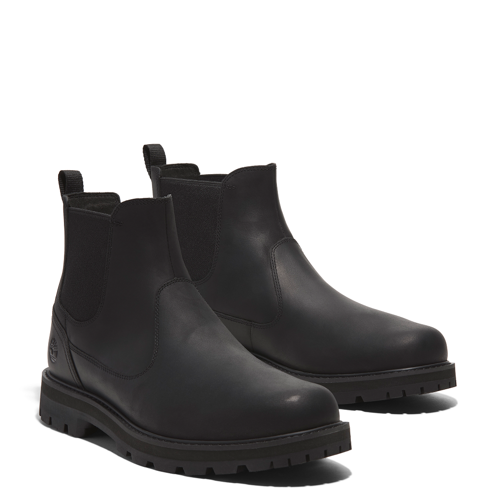 TIMBERLAND</br>Timberland Britton Road Mid Chelsea Boot A6A4W-W02 Ανδρικά Μποτάκια Μαύρο Δέρμα TIMBERLAND</br>Timberland Britton Road Mid Chelsea Boot A6A4W-W02 Ανδρικά Μποτάκια Μαύρο Δέρμα