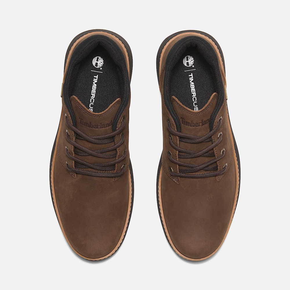 TIMBERLAND</br>Ανδρικά Μποτάκια Καφέ Δέρμα Nubuck Hudson Road Mid Lace Gore-Tex® Chukka A6A8N-W07 Timberland