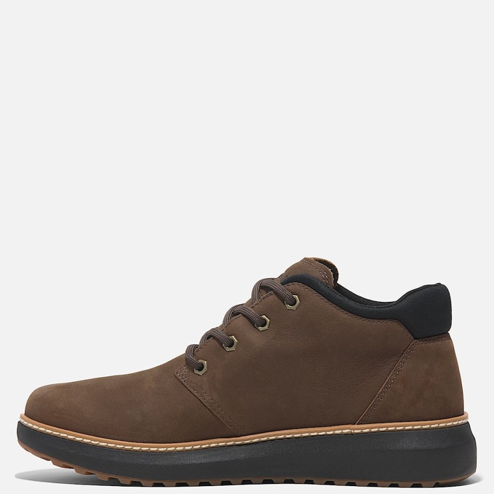 TIMBERLAND</br>Ανδρικά Μποτάκια Καφέ Δέρμα Nubuck Hudson Road Mid Lace Gore-Tex® Chukka A6A8N-W07 Timberland