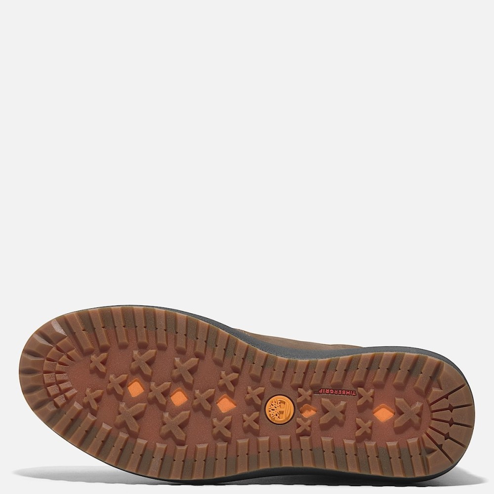 TIMBERLAND</br>Ανδρικά Μποτάκια Καφέ Δέρμα Nubuck Hudson Road Mid Lace Gore-Tex® Chukka A6A8N-W07 Timberland