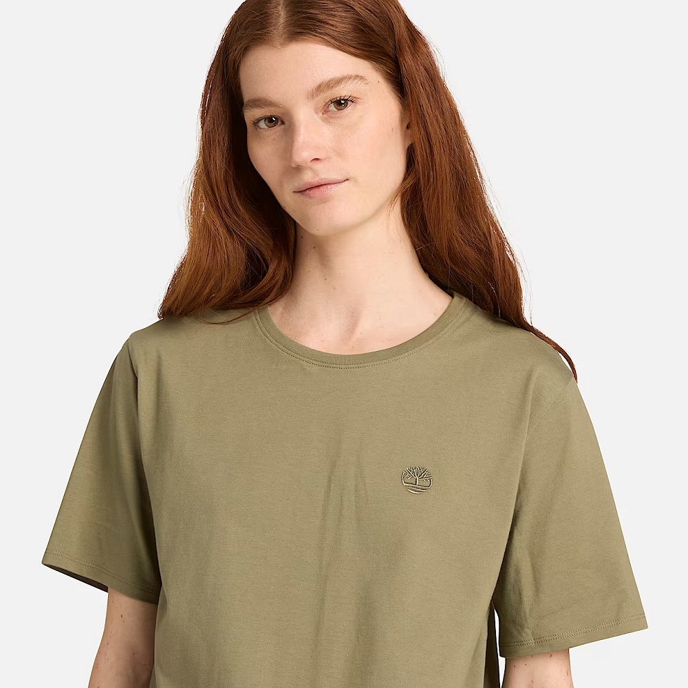 TIMBERLAND</br>Timberland SS Dunstan Regular Tee A6ATE-590 Γυναικείο T-shirt Χακί TIMBERLAND</br>Timberland SS Dunstan Regular Tee A6ATE-590 Γυναικείο T-shirt Χακί