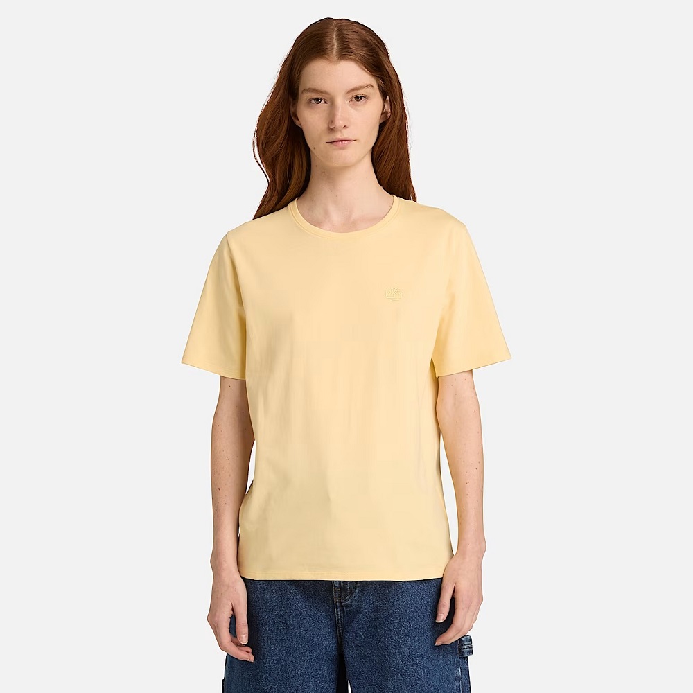 TIMBERLAND</br>Timberland SS Dunstan Regular Tee A6ATE-A7K Γυναικείο T-shirt Κίτρινο TIMBERLAND</br>Timberland SS Dunstan Regular Tee A6ATE-A7K Γυναικείο T-shirt Κίτρινο