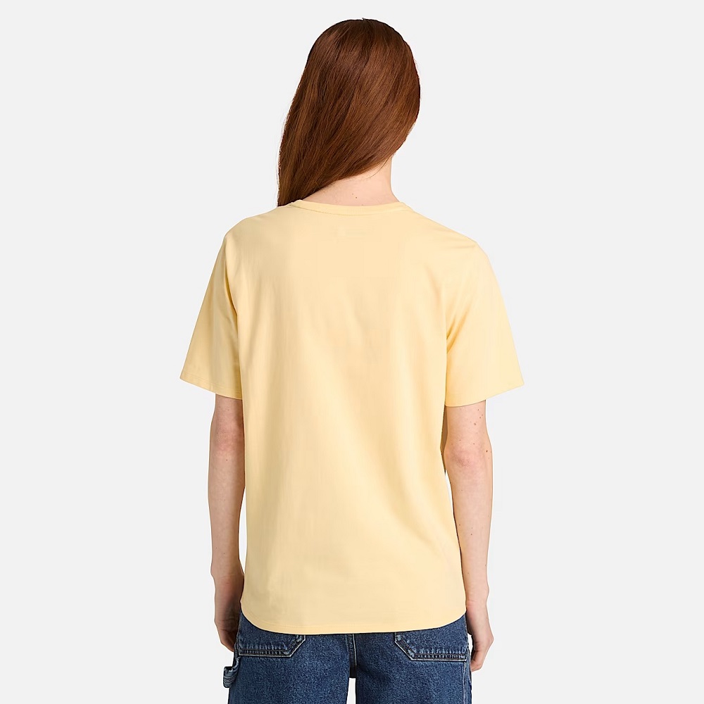 TIMBERLAND</br>Timberland SS Dunstan Regular Tee A6ATE-A7K Γυναικείο T-shirt Κίτρινο TIMBERLAND</br>Timberland SS Dunstan Regular Tee A6ATE-A7K Γυναικείο T-shirt Κίτρινο