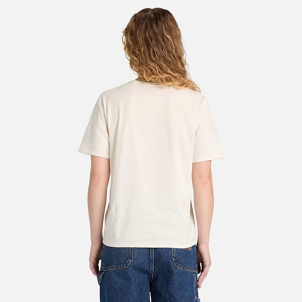 TIMBERLAND</br>Timberland SS Dunstan Regular Tee A6ATE-CM9 Γυναικείο T-shirt Εκρού TIMBERLAND</br>Timberland SS Dunstan Regular Tee A6ATE-CM9 Γυναικείο T-shirt Εκρού