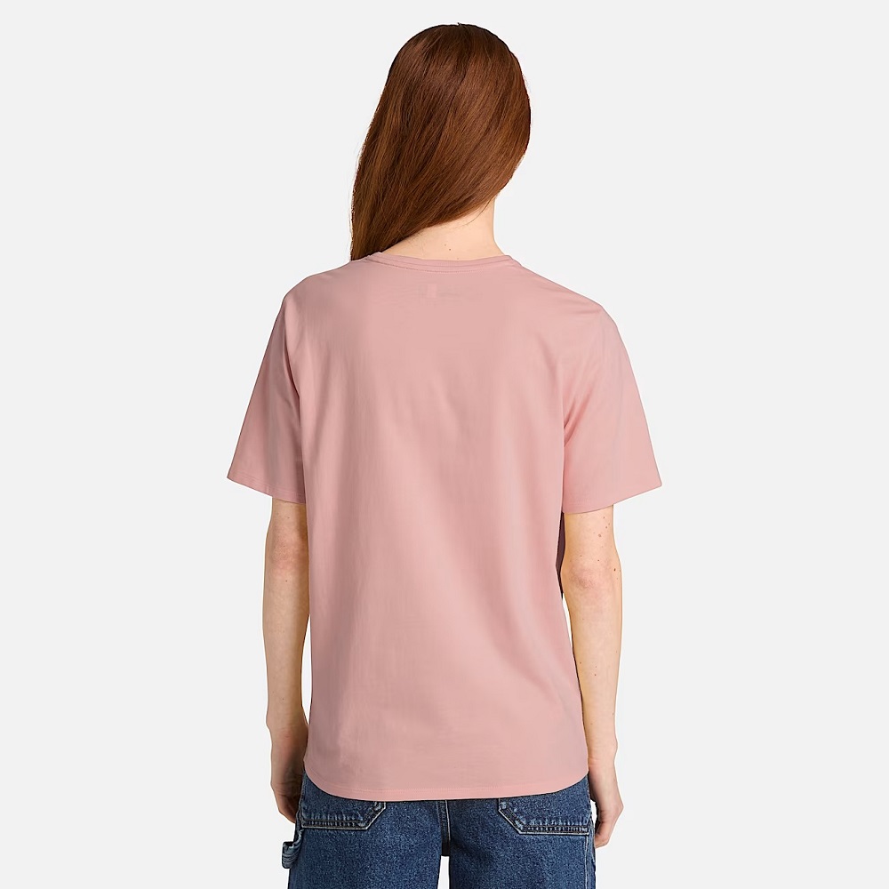 TIMBERLAND</br>Timberland SS Dunstan Regular Tee A6ATE-R85 Γυναικείο T-shirt Ροζ TIMBERLAND</br>Timberland SS Dunstan Regular Tee A6ATE-R85 Γυναικείο T-shirt Ροζ