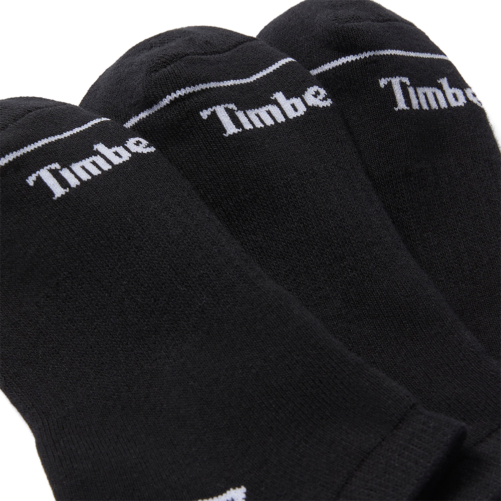 TIMBERLAND</br>Ανδρικές Κάλτσες Μαύρο 3Pack Bowden Full-Cushioning No-Show Socks A6BA3-001 Timberland