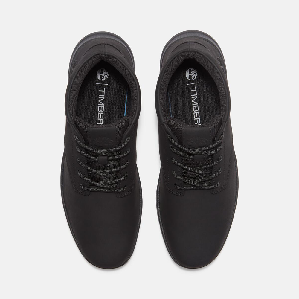 TIMBERLAND</br>Timberland Parker Street Mid Lace A6C7T-EL3 Ανδρικά Μποτάκια Μαύρο Nubuck Δέρμα