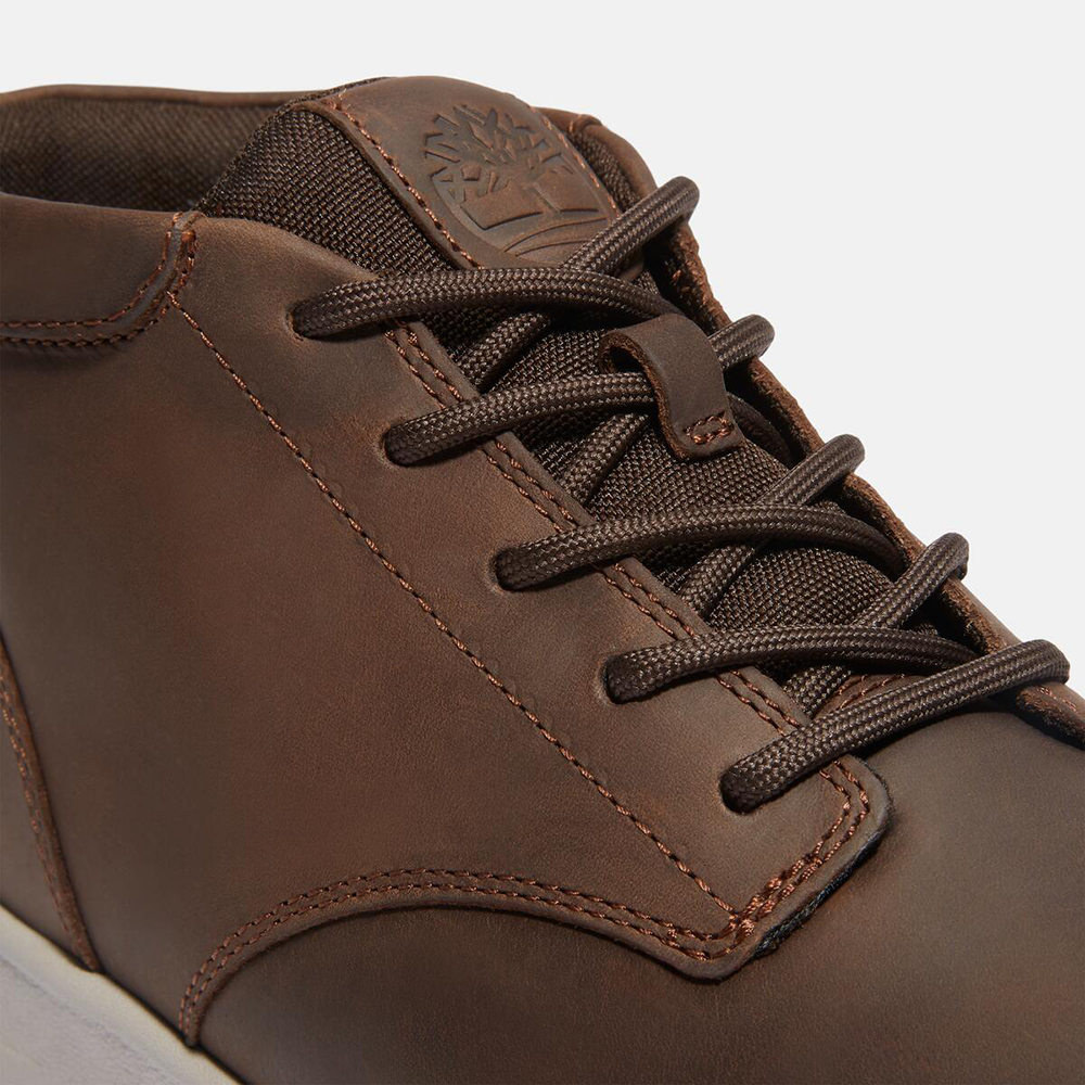 TIMBERLAND</br>Timberland Parker Street Mid Lace A6C7T-W01 Ανδρικά Μποτάκια Καφέ Δέρμα