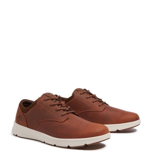 Timberland Parker Street Low Lace Sneaker A6C8E-EM6 Ανδρικά Δετά Παπούτσια Ταμπά Δέρμα