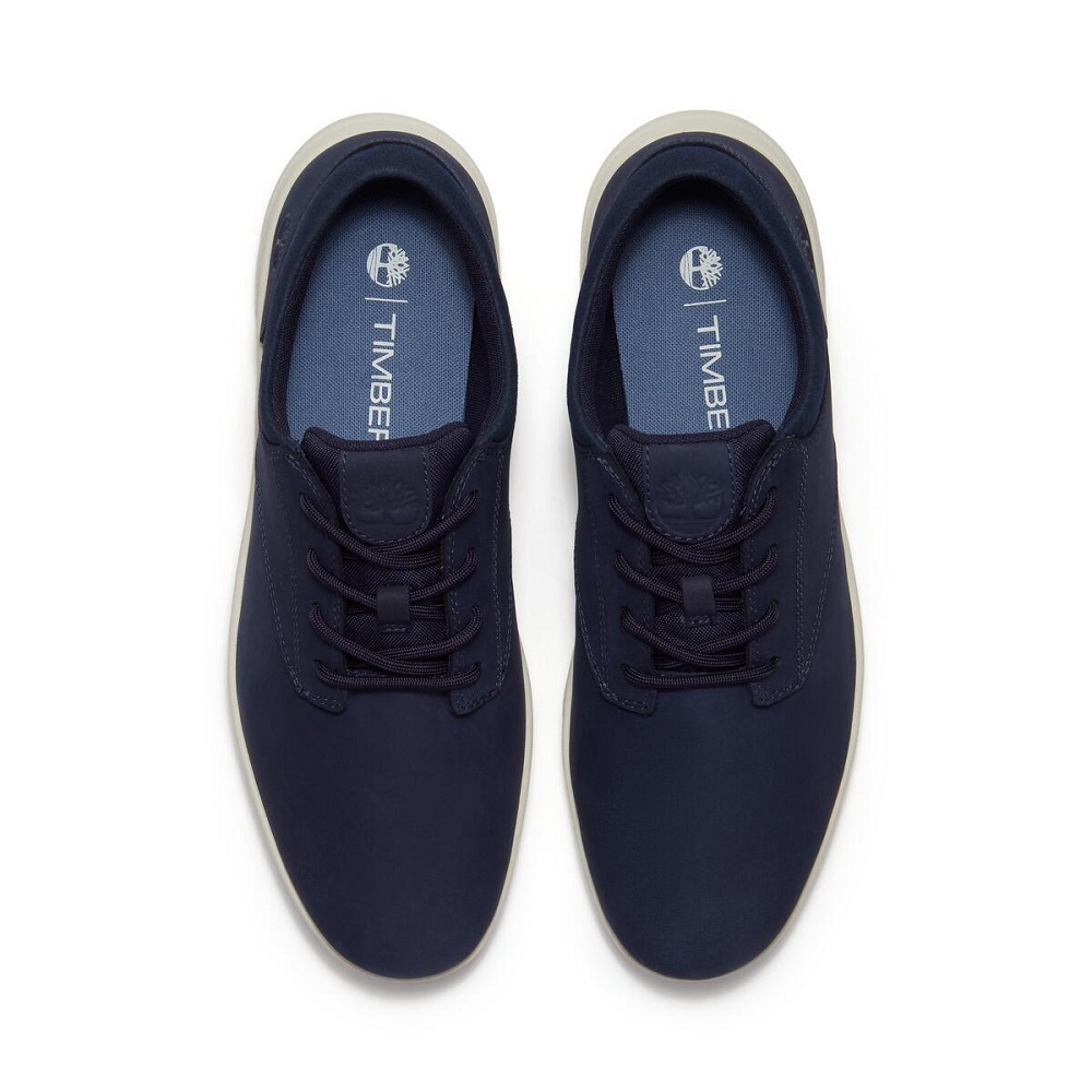 TIMBERLAND</br>Timberland Parker Street Low Lace Sneaker A6C8E-EP2 Ανδρικά Δετά Παπούτσια Μπλε Nubuck Δέρμα