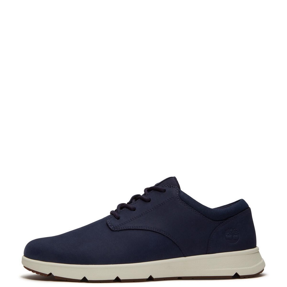 TIMBERLAND</br>Timberland Parker Street Low Lace Sneaker A6C8E-EP2 Ανδρικά Δετά Παπούτσια Μπλε Nubuck Δέρμα