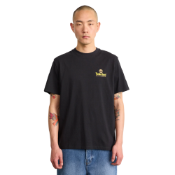 Ανδρικό T-shirt Μαύρο SS All Gender Illustrated Tree Logo Back Graphic Authentic Tee A6DG5-001 Timberland