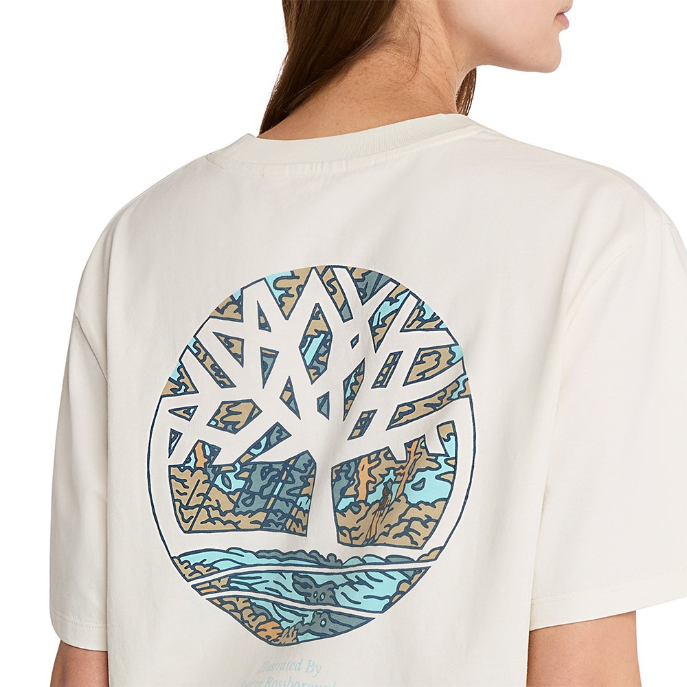 TIMBERLAND</br>Ανδρικό T-shirt Εκρού SS All Gender Illustrated Tree Logo Back Graphic Authentic Tee A6DG5-CM9 Timberland TIMBERLAND</br>Ανδρικό T-shirt Εκρού SS All Gender Illustrated Tree Logo Back Graphic Authentic Tee A6DG5-CM9 Timberland