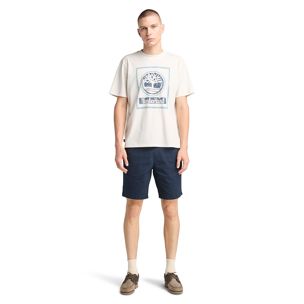 TIMBERLAND</br>Ανδρικό T-shirt Εκρού SS Front Seasonal Stack Logo Authentic Tee A6DHD-CM9 Timberland TIMBERLAND</br>Ανδρικό T-shirt Εκρού SS Front Seasonal Stack Logo Authentic Tee A6DHD-CM9 Timberland