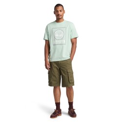 Ανδρικό T-shirt Βεραμάν SS Front Seasonal Stack Logo Authentic Tee A6DHD-ENE Timberland