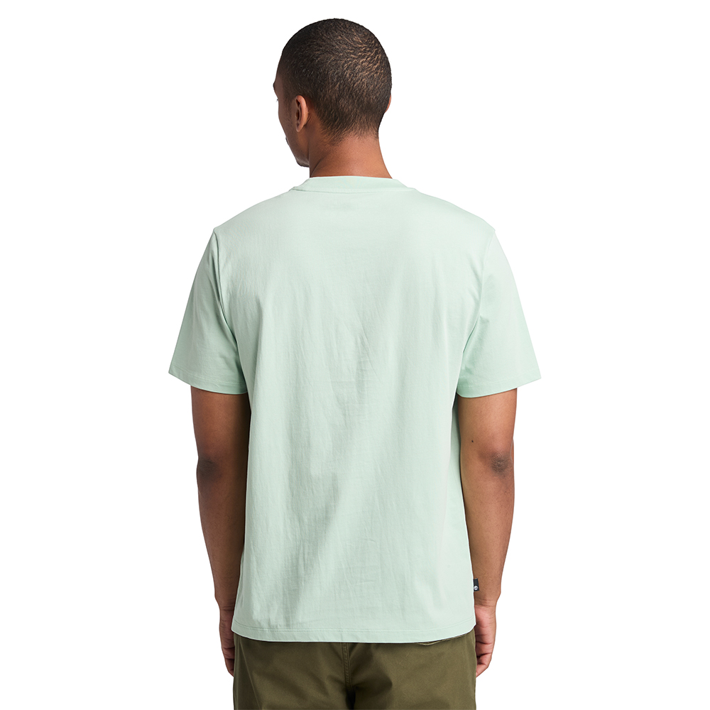 TIMBERLAND</br>Ανδρικό T-shirt Βεραμάν SS Front Seasonal Stack Logo Authentic Tee A6DHD-ENE Timberland TIMBERLAND</br>Ανδρικό T-shirt Βεραμάν SS Front Seasonal Stack Logo Authentic Tee A6DHD-ENE Timberland