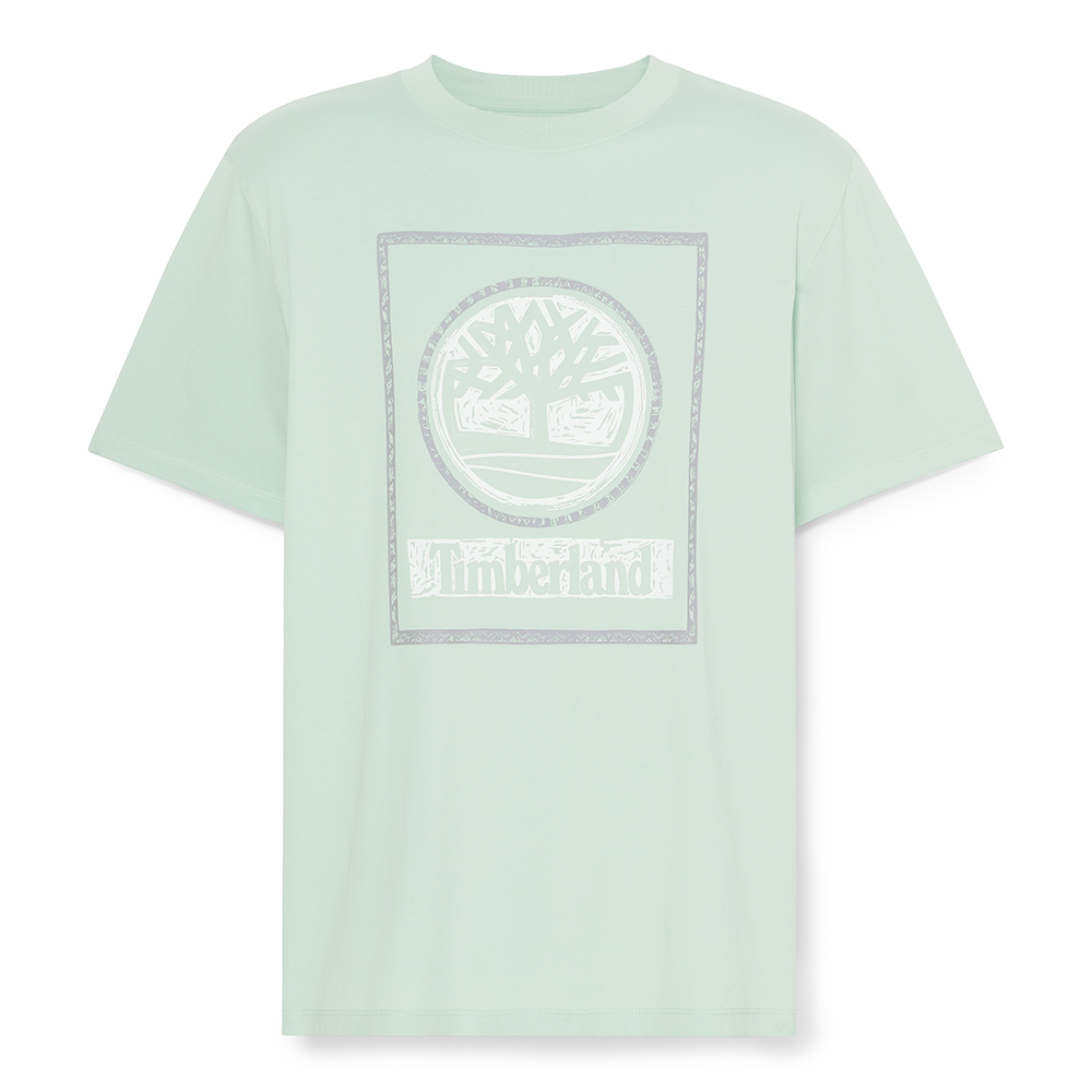 TIMBERLAND</br>Ανδρικό T-shirt Βεραμάν SS Front Seasonal Stack Logo Authentic Tee A6DHD-ENE Timberland TIMBERLAND</br>Ανδρικό T-shirt Βεραμάν SS Front Seasonal Stack Logo Authentic Tee A6DHD-ENE Timberland