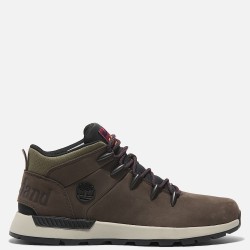 TIMBERLAND</br>Ανδρικά Μποτάκια Καφέ Δέρμα Nubuck Sprint Trekker Mid Lace A6DQD-W07 Timberland