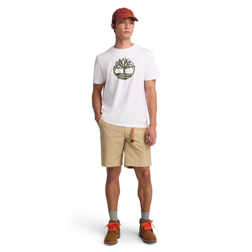 Ανδρικό T-shirt Λευκό SS Camo Tree Logo Regular Tee A6DTS-100 Timberland Ανδρικό T-shirt Λευκό SS Camo Tree Logo Regular Tee A6DTS-100 Timberland