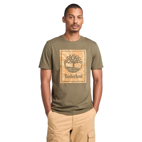 Ανδρικό T-shirt Χακί SS Camo Logo Regular Tee A6DUD-A58 Timberland Ανδρικό T-shirt Χακί SS Camo Logo Regular Tee A6DUD-A58 Timberland