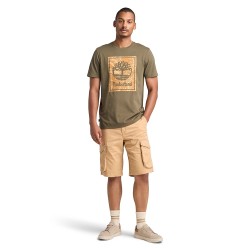 Ανδρικό T-shirt Χακί SS Camo Logo Regular Tee A6DUD-A58 Timberland