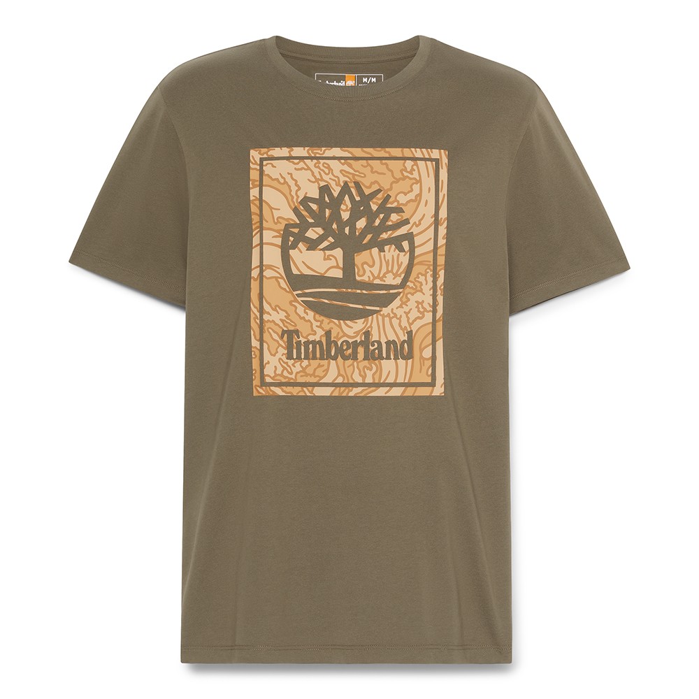 TIMBERLAND</br>Ανδρικό T-shirt Χακί SS Camo Logo Regular Tee A6DUD-A58 Timberland TIMBERLAND</br>Ανδρικό T-shirt Χακί SS Camo Logo Regular Tee A6DUD-A58 Timberland