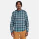 TIMBERLAND</br>Ανδρικό Πουκάμισο Μπλε Καρό LS Stretch Checked Poplin Shirt Slim A6GM5-DX2 Timberland TIMBERLAND</br>Ανδρικό Πουκάμισο Μπλε Καρό LS Stretch Checked Poplin Shirt Slim A6GM5-DX2 Timberland