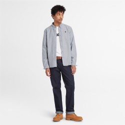 Ανδρικό Πουκάμισο Μπλε LS Oxford Shirt Regular A6GPN-B68 Timberland
