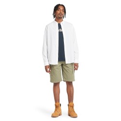 Ανδρικό Πουκάμισο Λευκό LS Solid Poplin Shirt Regular A6GRH-100 Timberland