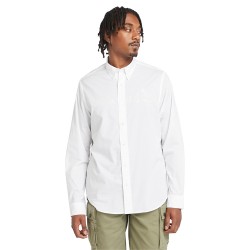 Ανδρικό Πουκάμισο Λευκό LS Solid Poplin Shirt Regular A6GRH-100 Timberland