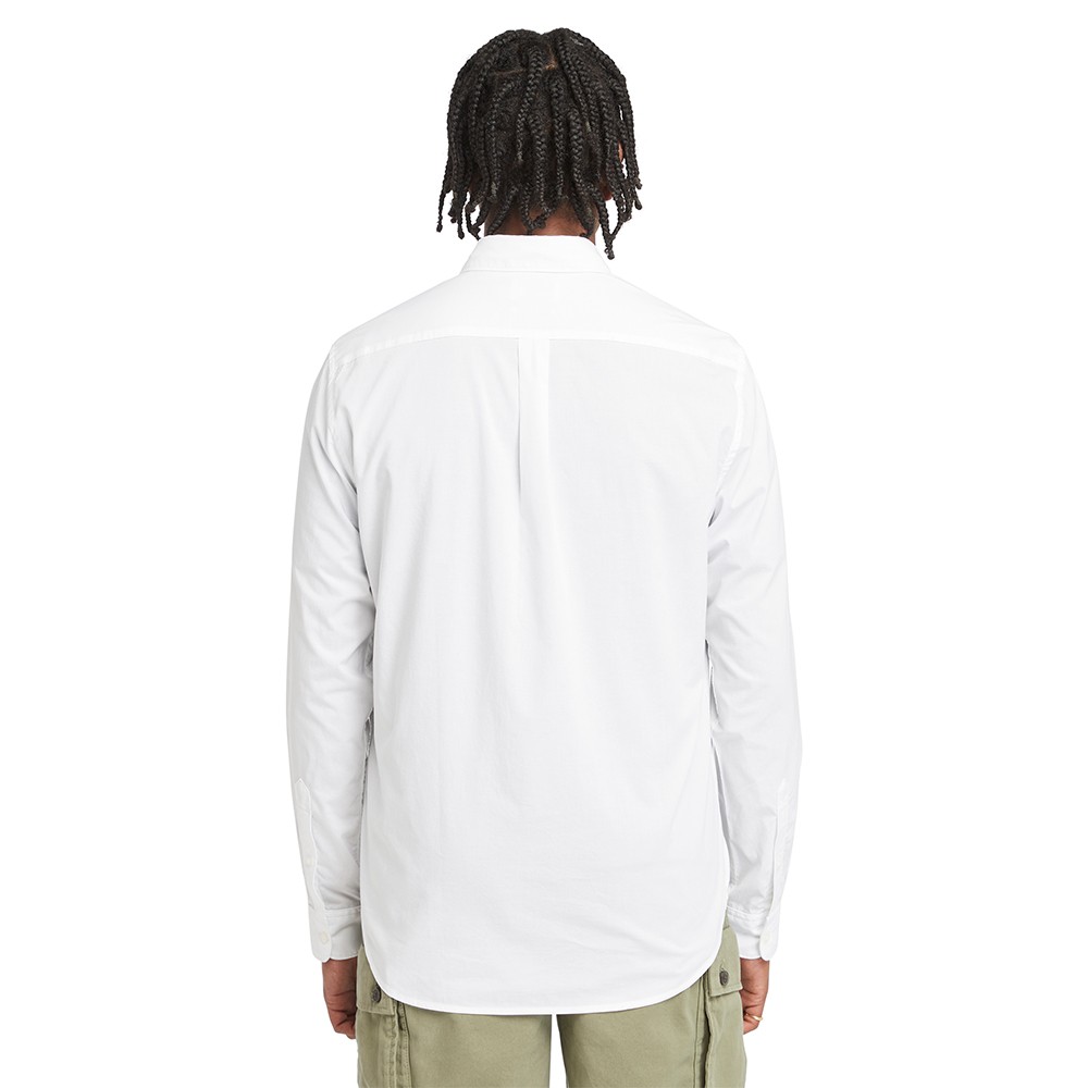 TIMBERLAND</br>Ανδρικό Πουκάμισο Λευκό LS Solid Poplin Shirt Regular A6GRH-100 Timberland TIMBERLAND</br>Ανδρικό Πουκάμισο Λευκό LS Solid Poplin Shirt Regular A6GRH-100 Timberland