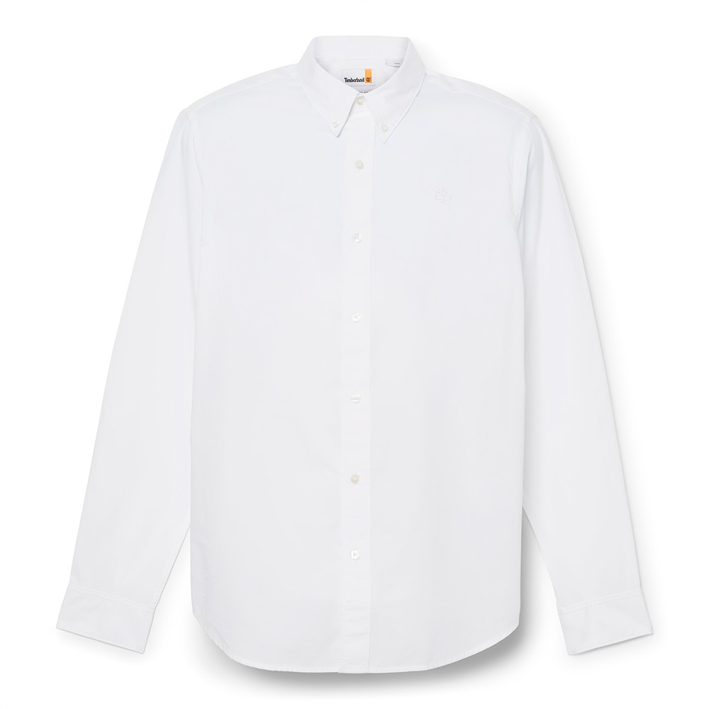 TIMBERLAND</br>Ανδρικό Πουκάμισο Λευκό LS Solid Poplin Shirt Regular A6GRH-100 Timberland TIMBERLAND</br>Ανδρικό Πουκάμισο Λευκό LS Solid Poplin Shirt Regular A6GRH-100 Timberland