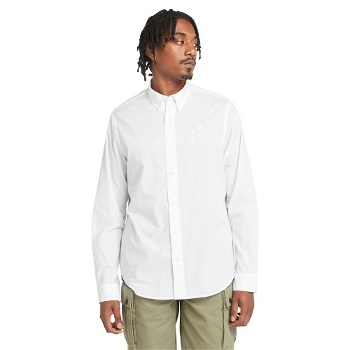 Ανδρικό Πουκάμισο Λευκό LS Solid Poplin Shirt Regular A6GRH-100 Timberland Ανδρικό Πουκάμισο Λευκό LS Solid Poplin Shirt Regular A6GRH-100 Timberland