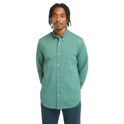 Ανδρικό Πουκάμισο Πράσινο LS Solid Poplin Shirt Regular A6GRH-CL6 Timberland