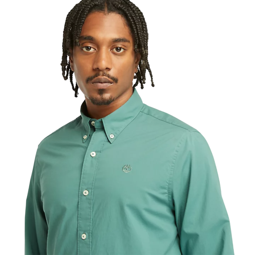 TIMBERLAND</br>Ανδρικό Πουκάμισο Πράσινο LS Solid Poplin Shirt Regular A6GRH-CL6 Timberland TIMBERLAND</br>Ανδρικό Πουκάμισο Πράσινο LS Solid Poplin Shirt Regular A6GRH-CL6 Timberland