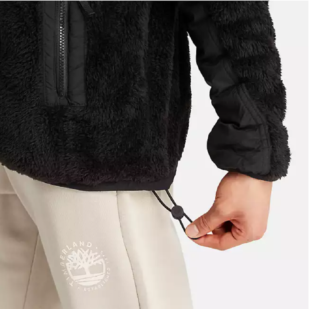TIMBERLAND</br>Ανδρική Ζακέτα Μαύρο All Gender High-Pile Full-Zip Fleece Jacket A6JJ1-001 Timberland TIMBERLAND</br>Ανδρική Ζακέτα Μαύρο All Gender High-Pile Full-Zip Fleece Jacket A6JJ1-001 Timberland