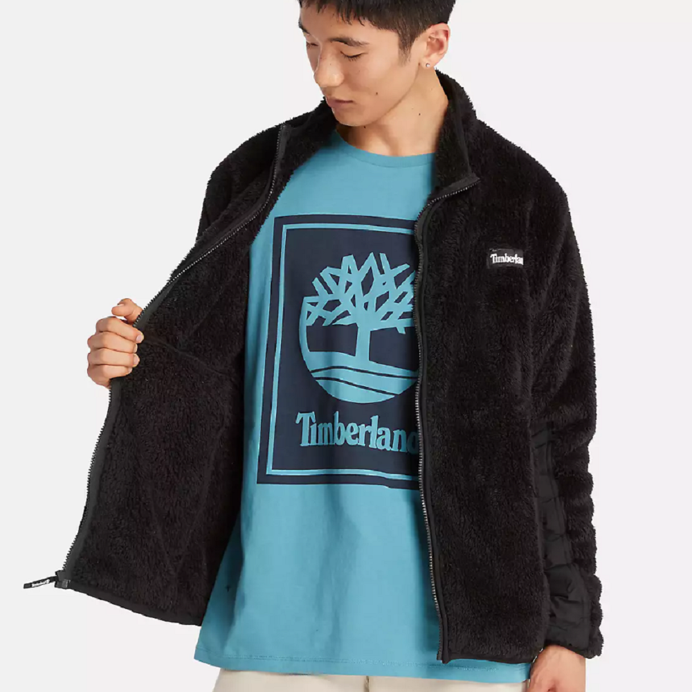 TIMBERLAND</br>Ανδρική Ζακέτα Μαύρο All Gender High-Pile Full-Zip Fleece Jacket A6JJ1-001 Timberland TIMBERLAND</br>Ανδρική Ζακέτα Μαύρο All Gender High-Pile Full-Zip Fleece Jacket A6JJ1-001 Timberland